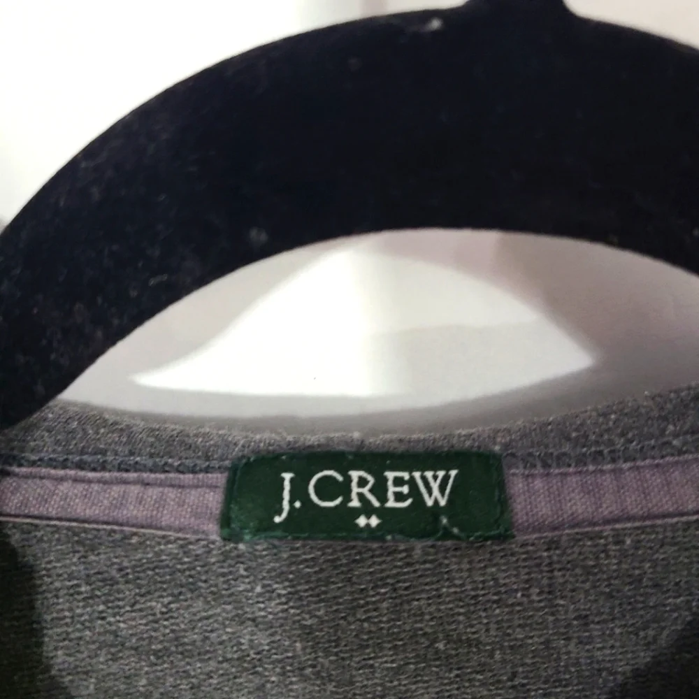 J. Crew Full Zip‎ Long Sleeve Hoodie XS Gray Sweatshirt Hoodie Unisex Outside